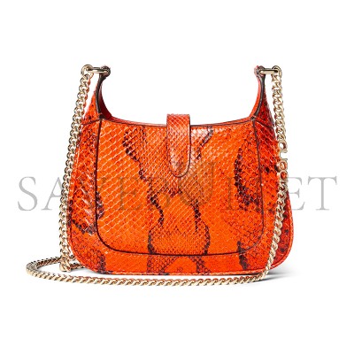 GUCCI JACKIE NOTTE PYTHON MINI BAG 782889 (19.5*18*3.5cm)